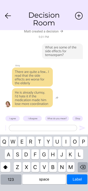 Decision Room — templated response