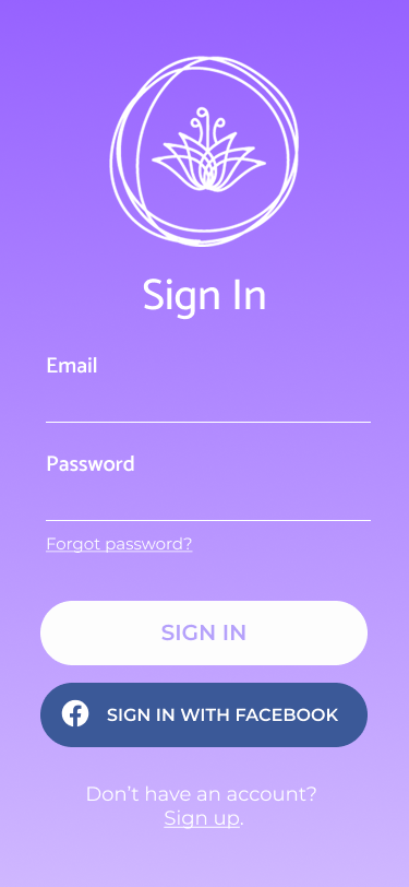 Sign-in flow