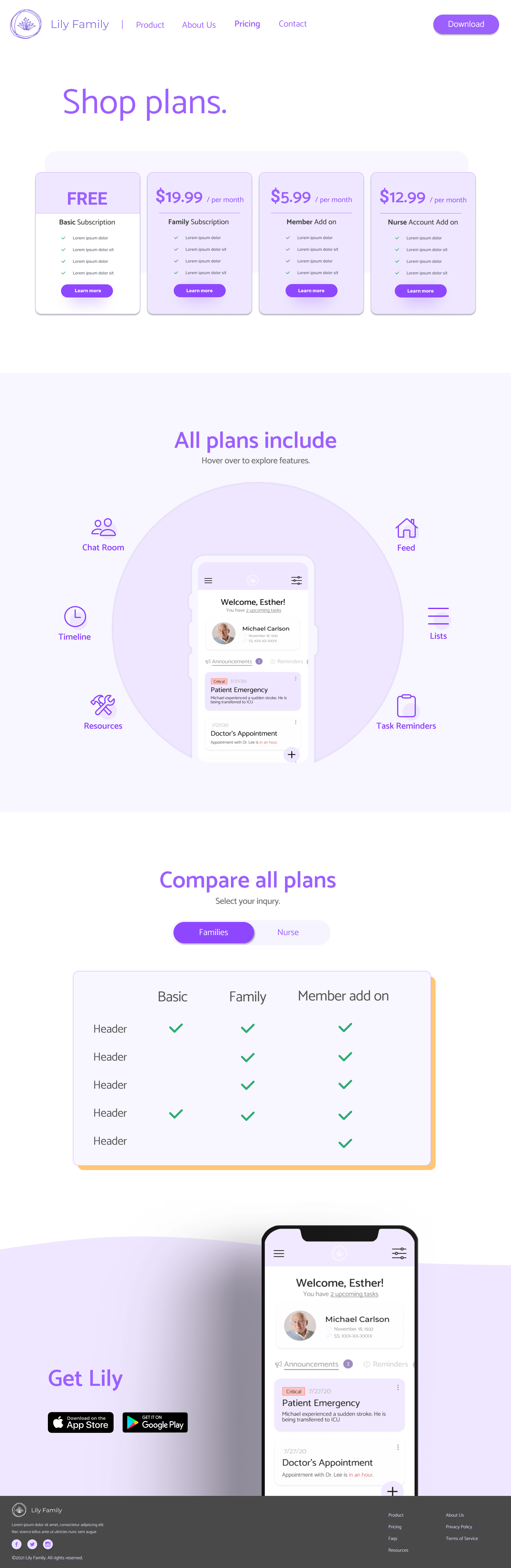 Lily marketing site