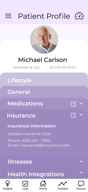 Profile — insurance view