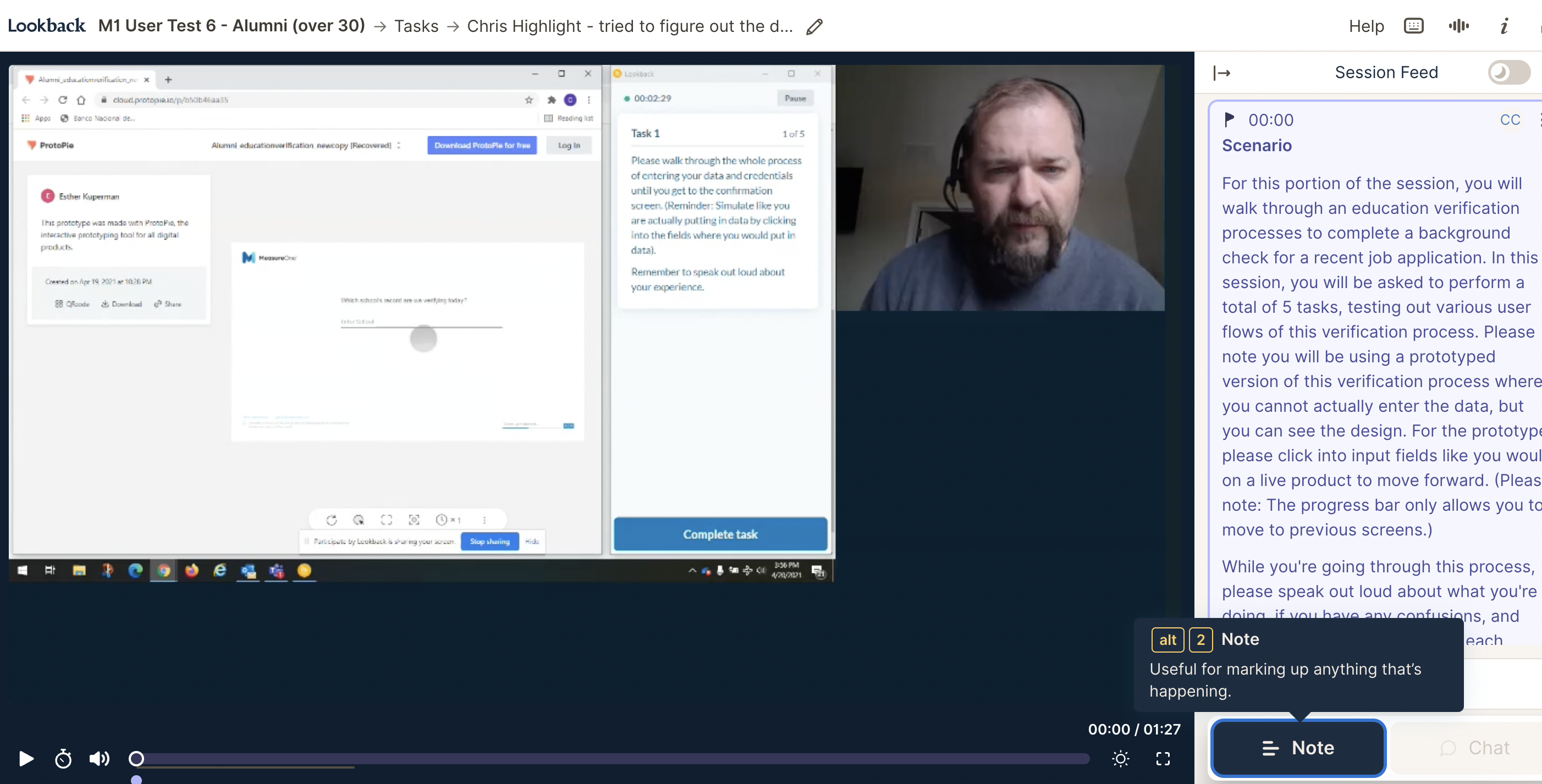 User testing — session 09